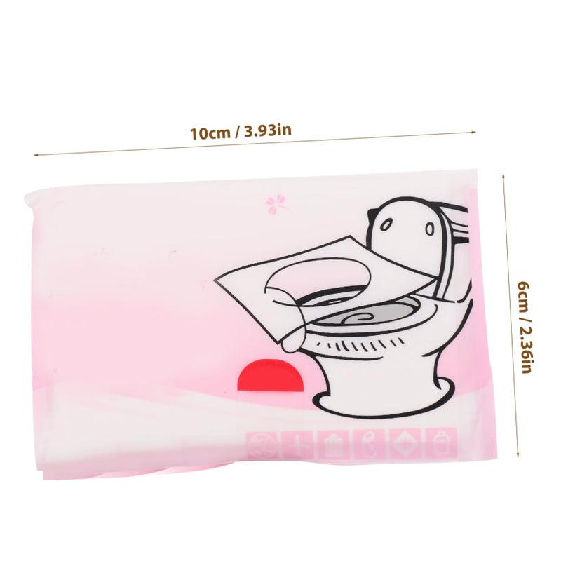 Water Soluble Disposable Toilet Seat Covers 5 Pack Eco Friendly Wood Pulp For Travel - Image 3