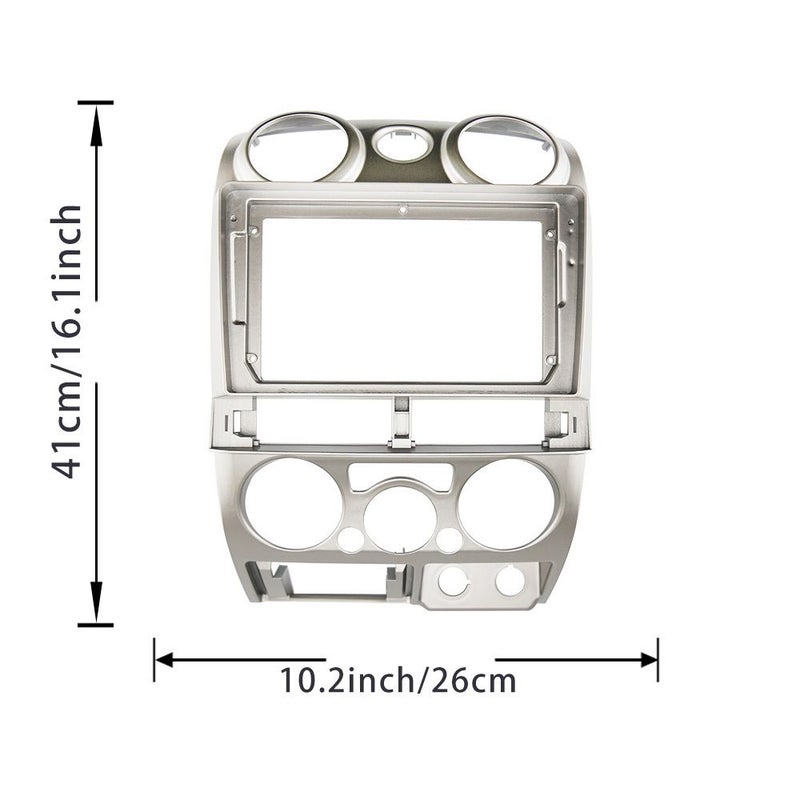 Matte Black 9 Inch Car Stereo Frame For Isuzu Dmax Mu 7 Colorado 2006 2012 - Image 2