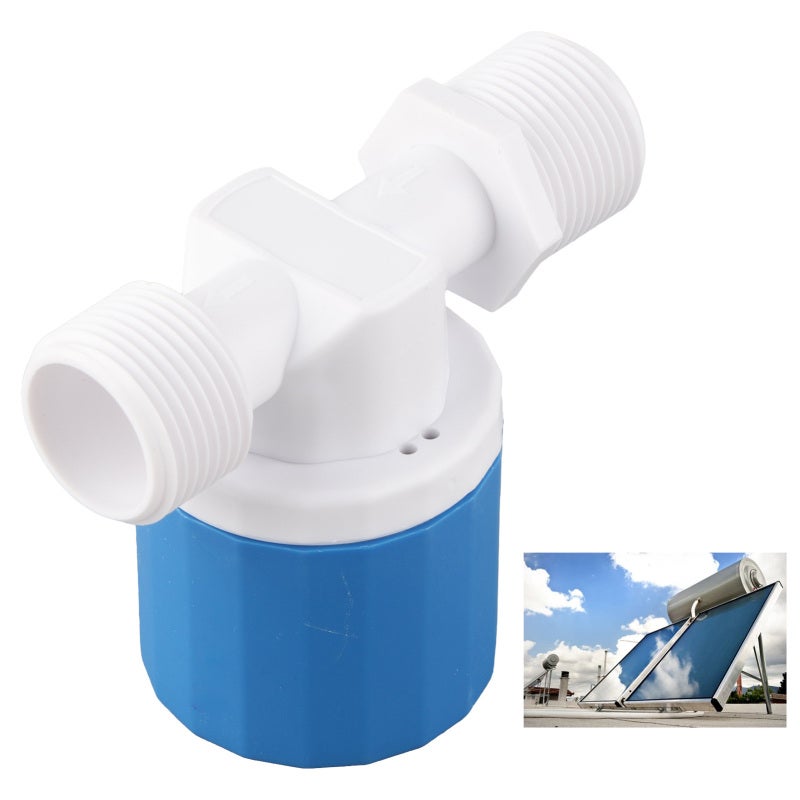 Automatic Float Valve: Food-Grade Nylon 304 Stainless Steel Nut - 20% Higher Output Automatic Stop Water Level Control for Water Tanks, Water Towers, Solar Water Heaters - Image 1
