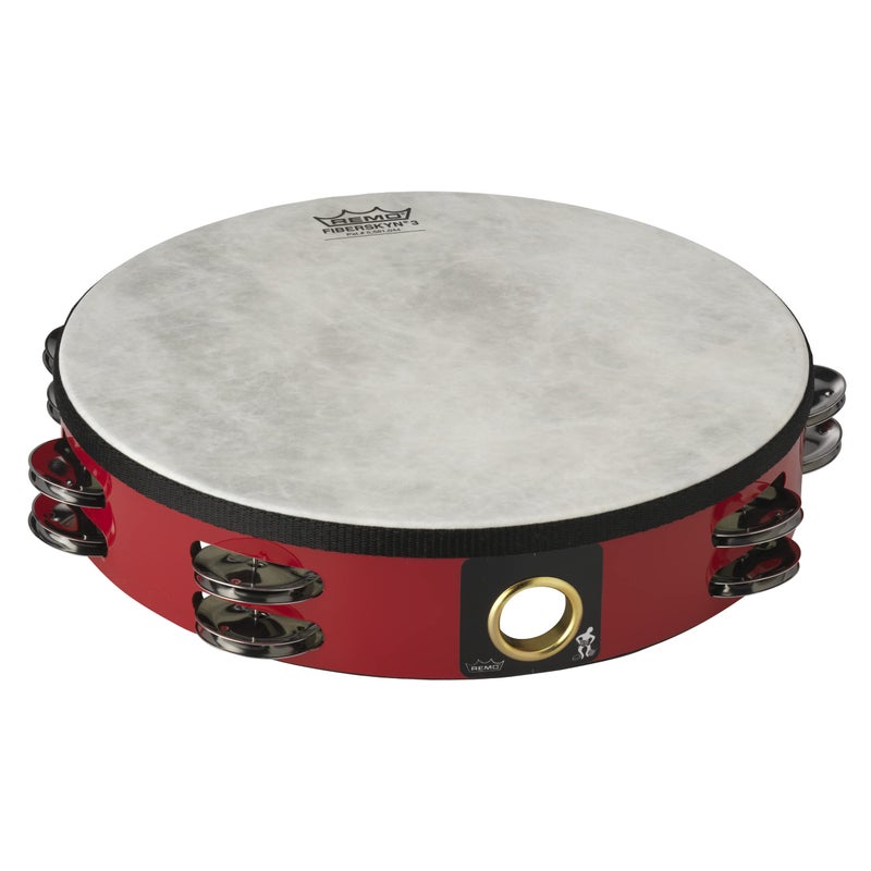 Remo TA521052 Fiberskyn TambourineQuadura Deep Red 10 Drum