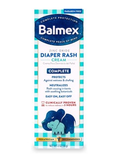 Balmex Complete Zinc Oxide Protection Diaper Rash Cream, 2 Oz  - Image 1
