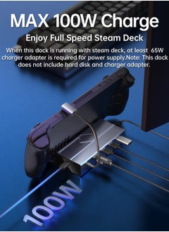 KASTWAVE M.2 Docking Station for Steam Deck, 7 in 1 Docking Station with SSD Port HDMI 2.0 4K@60Hz, Gigabit Ethernet, 3 USB and Full Speed USB-C Charge Port Compatible with Valve Steam Deck  - Image 4