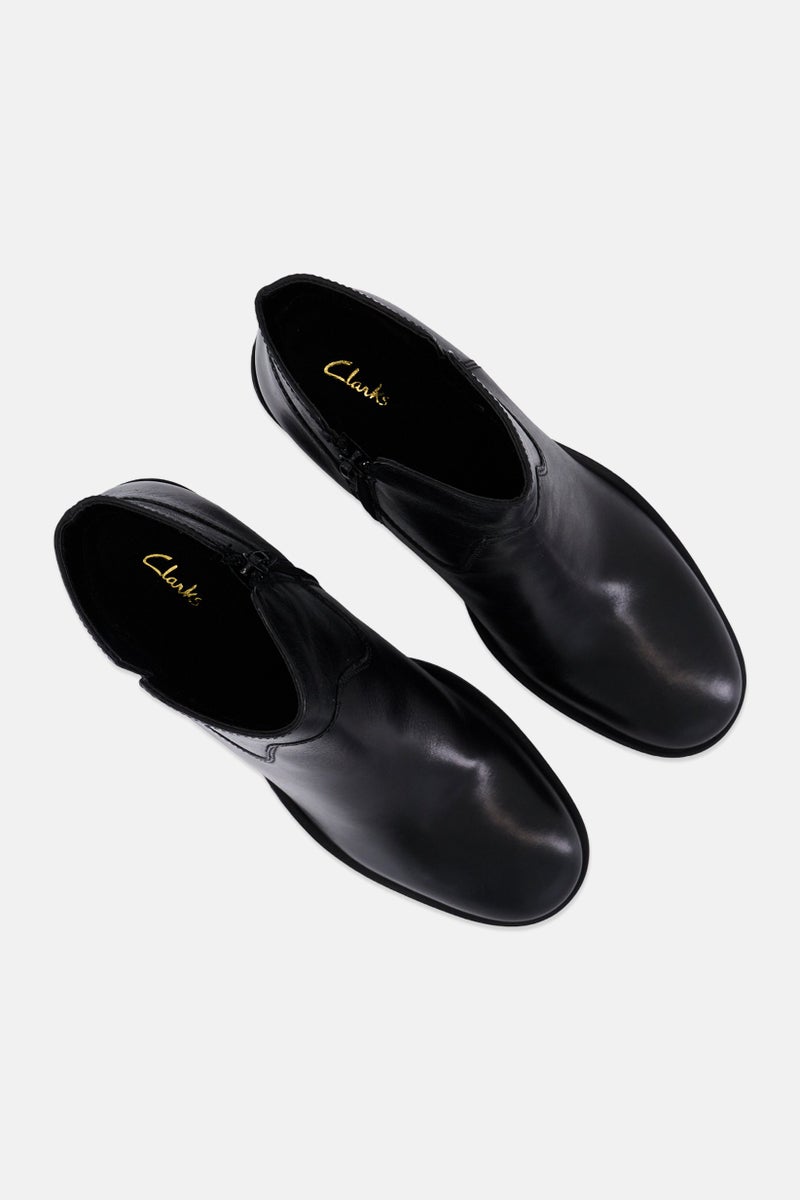 clarks Women Standard Valvestibo Zipper Closure Ankle Boots, Black - Image 4