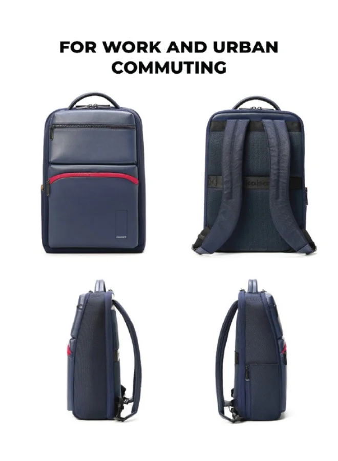 موكوبارا للتجارة ذ.م.م The Radio Backpack Water-Resistant 15.6" Laptop Bag with Luggage Sleeve for Work, Travel, and Daily Use - Suitable for Men and Women