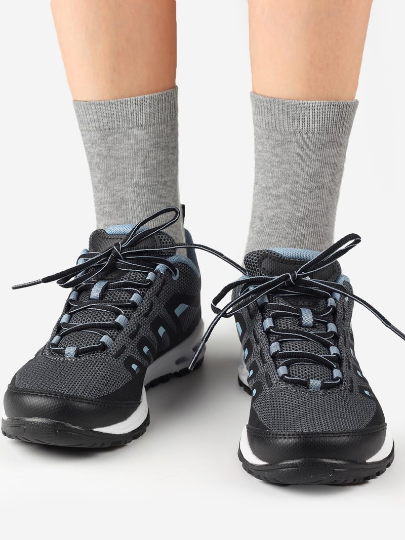 COTTON DAY Unisex Little Kids Youth Boys Girls Soft Cotton Crew Dress Socks Seamless Toe 6 Pack 4-6 years Lt Gray S (6) - Image 2