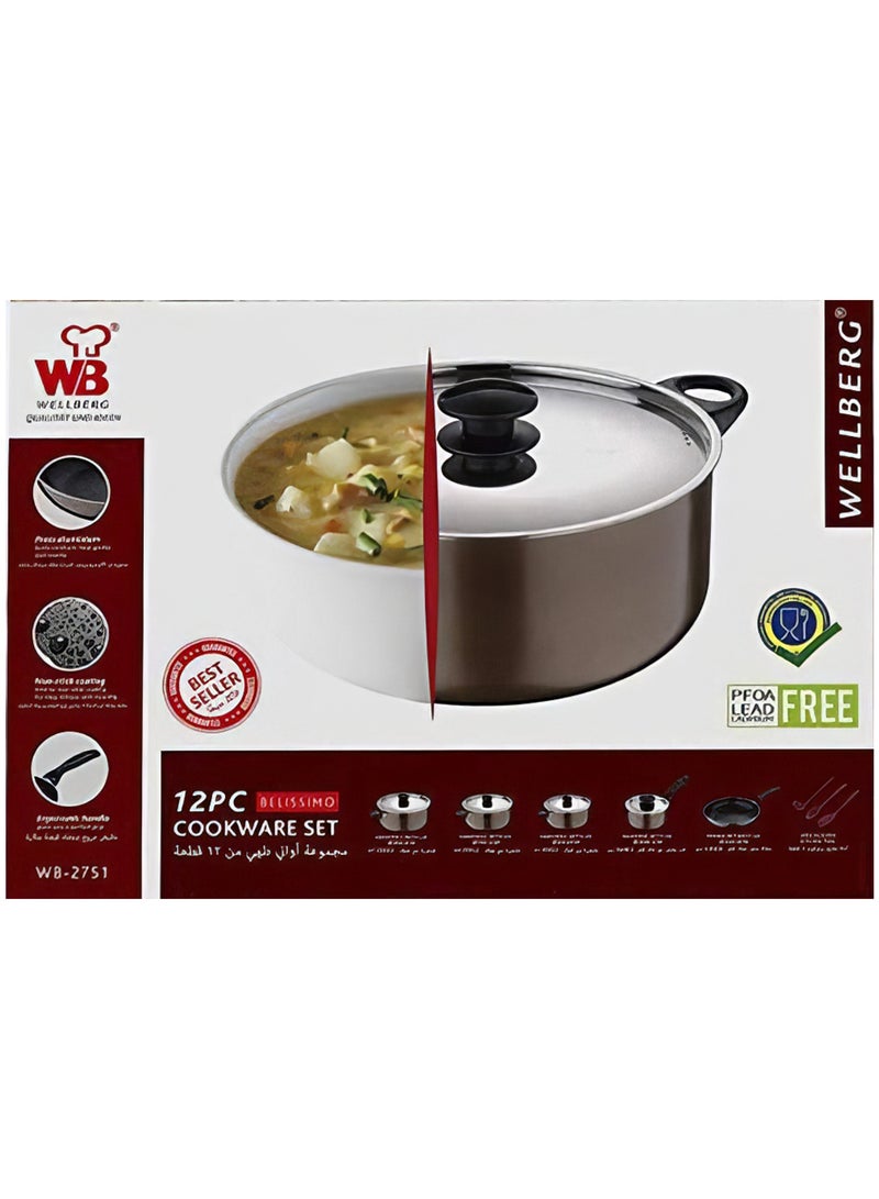 ويلبرج طقم أدوات طهي مُكون من 12 قطعة - Image 2