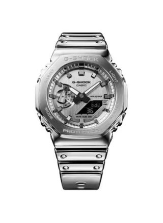 G-shock Men's Silver Bezel Watch with Metallic Silver Strap Watch GM-2100YM-8ADR - pzsku/ZDD0B0130D3DCD0B4A9EEZ/45/_/1739865884/b1d035a4-2b24-4c35-a7c8-e8923b7fd1a2