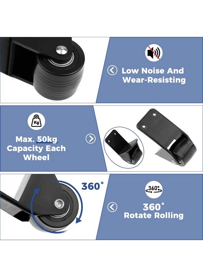 Mtsooning 1Pair Luaggage Replacement Wheels, Suitcase Spinner Wheels,Left & Right Swivel Wheels for Suitcase Trolley Repair Bearing Caster Roller Kits - Image 3