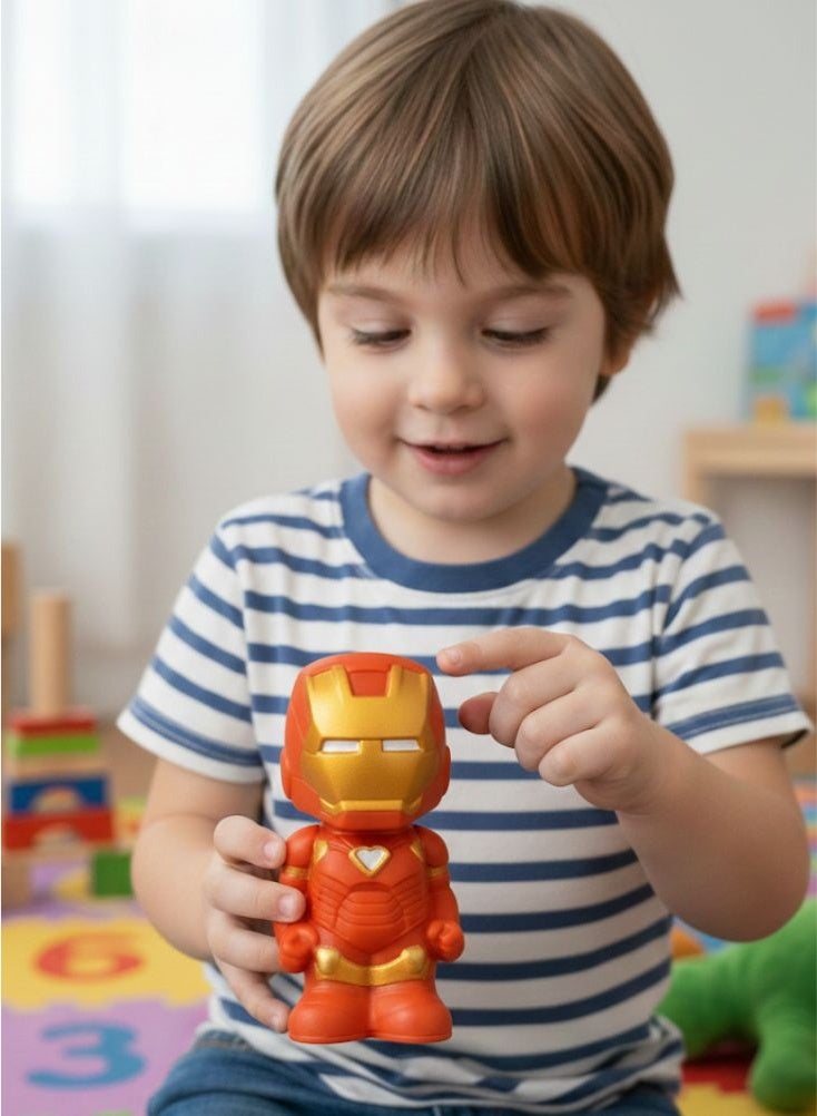 Premium Iron Man Pop Head Toy – Red and Gold Avengers Armored Mini Collectible Figure - Image 2