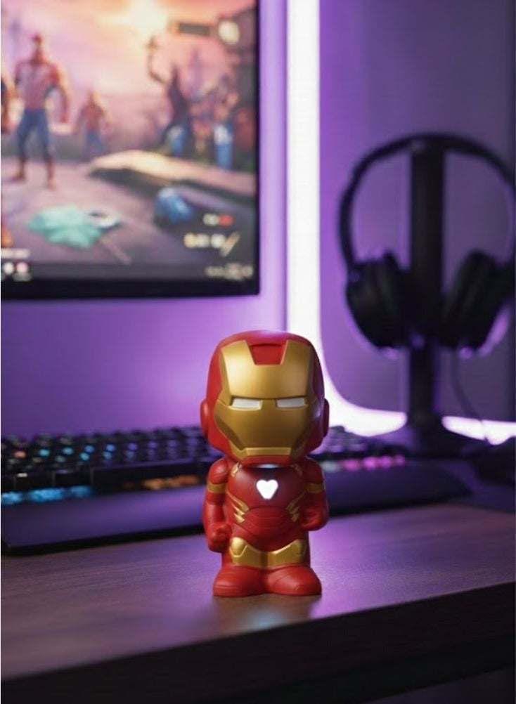 بريميم لعبة رأس الرجل الحديدي - مجسم مصغر قابل للتجميع من أفنجرز المدرع باللونين الأحمر والذهبي - Image 2