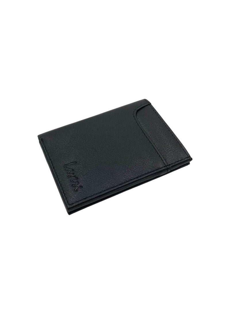 ليفراي محفظة بطاقات نحيفة من الجلد الطبيعي بسحاب علوي وتقنية حجب RFID - موديل 4608 - Image 5