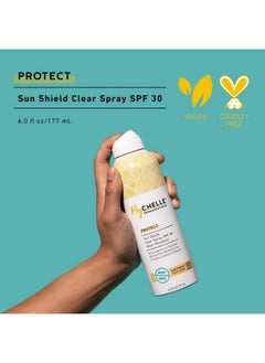 MyChelle Dermaceuticals Ychelle Dermaceuticals Sun Shield Clear Spray Spf 30 (6 Fl Oz) Zinc Sunscreen Spray With Bentonite Clay And Jojoba Balances Oil Levels And Conditions Skin Water Resistant For 80 Minutes  - Image 3