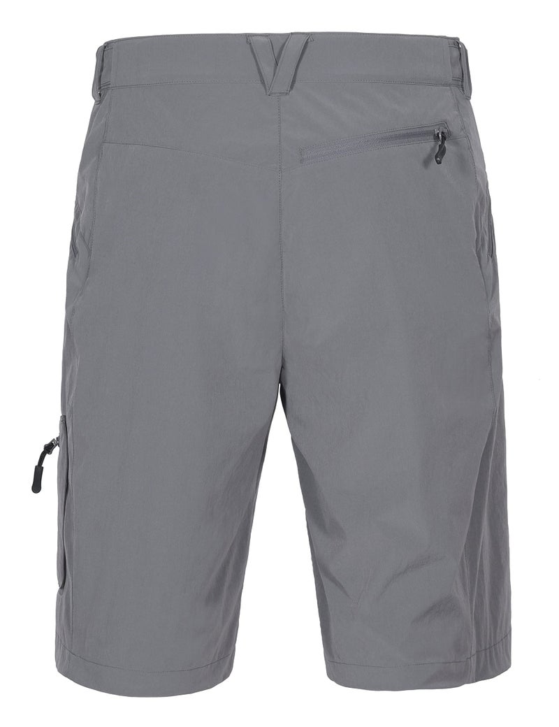 Little Donkey Andy Men's Lightweight Quick Dry Hiking Shorts Breathable Outdoor Cargo Shorts for Fishing Travel Casual Gray M - Image 2