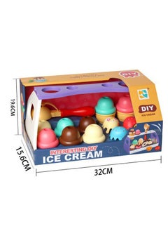 Swift Ice Cream Toy for Girls and Boys, Pretend Play Food Toddler Toys, Toy Shop Food for Role Play Kids Toy Food Gift for 3 Year Old Boy or Girl  - Image 3