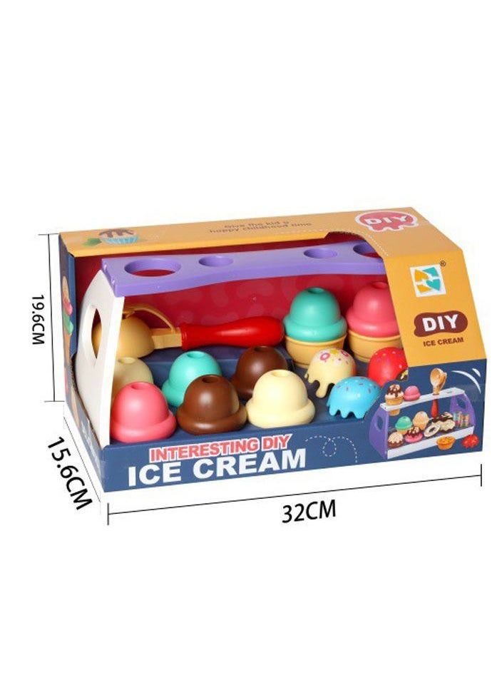 Swift Ice Cream Toy for Girls and Boys, Pretend Play Food Toddler Toys, Toy Shop Food for Role Play Kids Toy Food Gift for 3 Year Old Boy or Girl  - Image 3
