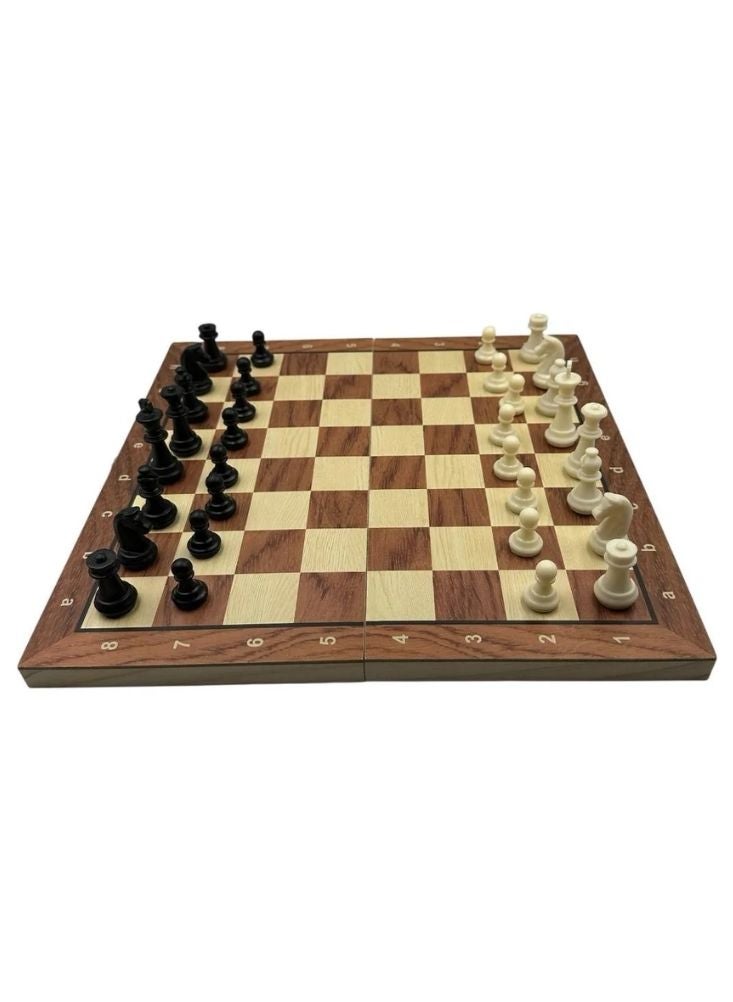 Premium Wooden Chess Board Game with Black & White Pieces – Classic Strategy Game for Family Play - Image 2