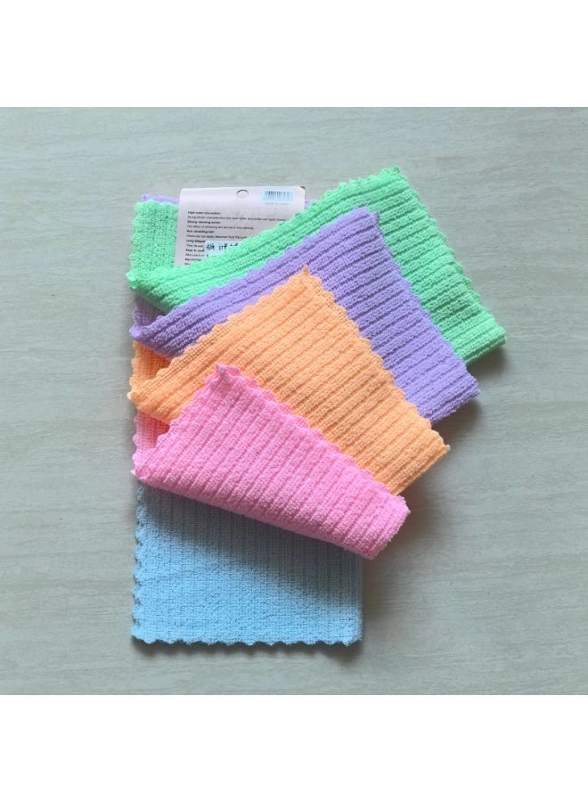 Premium Microfiber Towels Set of 5, High Density Fibers for Fast Absorption and Deep Cleaning – Soft Touch Lint Free Safe on All Surfaces Reusable for Kitchen, Home, Car Cleaning - Image 2