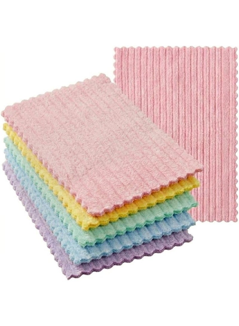 Premium Microfiber Towels Set of 5, High Density Fibers for Fast Absorption and Deep Cleaning – Soft Touch Lint Free Safe on All Surfaces Reusable for Kitchen, Home, Car Cleaning - Image 1