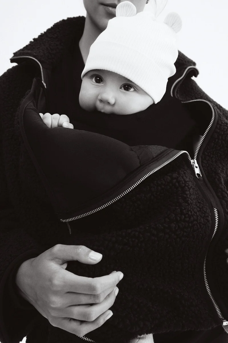 H&M MAMA Before &amp; After Babywearing teddy jacket