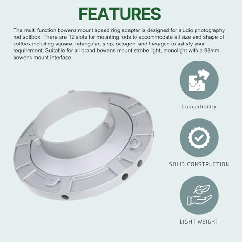 Fotoconic Speedring Speed Ring for Bowens S Studio Flash Strobe Monolight Softbox - Image 4