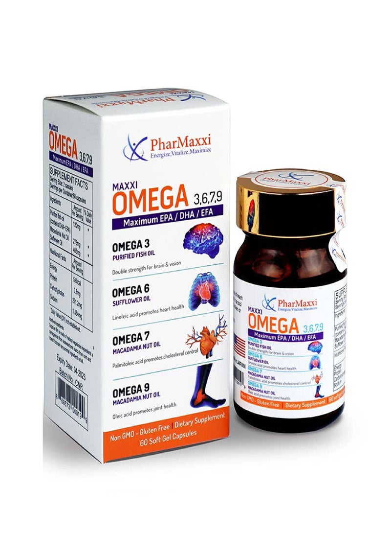 PharMaxxi MAXXI OMEGA 3,6,7,9 S/G CAP 60'S