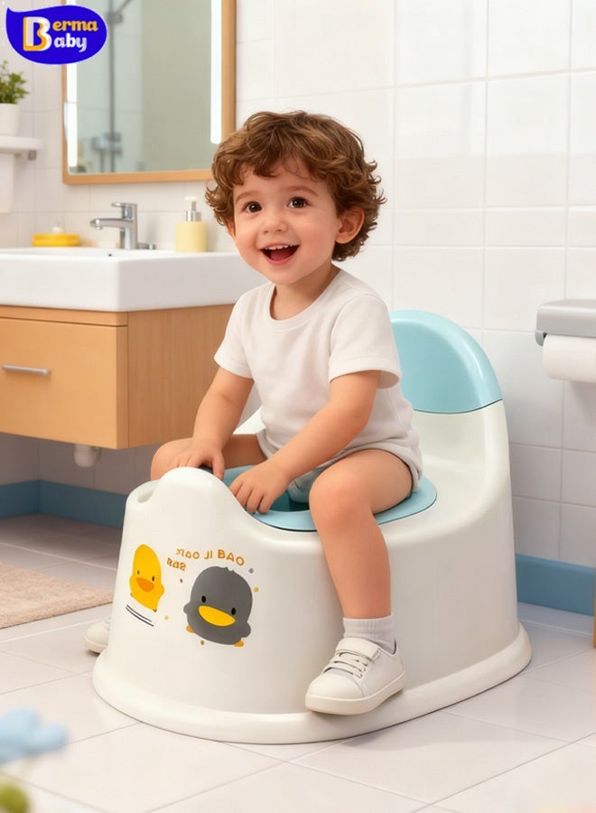 Berma Baby مرحاض تدريب الطفل على استخدام المرحاض، مقعد لطيف لتدريب الطفل على استخدام المرحاض، مقعد مرحاض للأطفال، مقعد تدريب الطفل على استخدام المرحاض، مرحاض تدريب الأطفال على استخدام المرحاض للسفر والمنزل، كرسي مرحاض محمول للبنات والأولاد والأطفال الصغار - Image 1