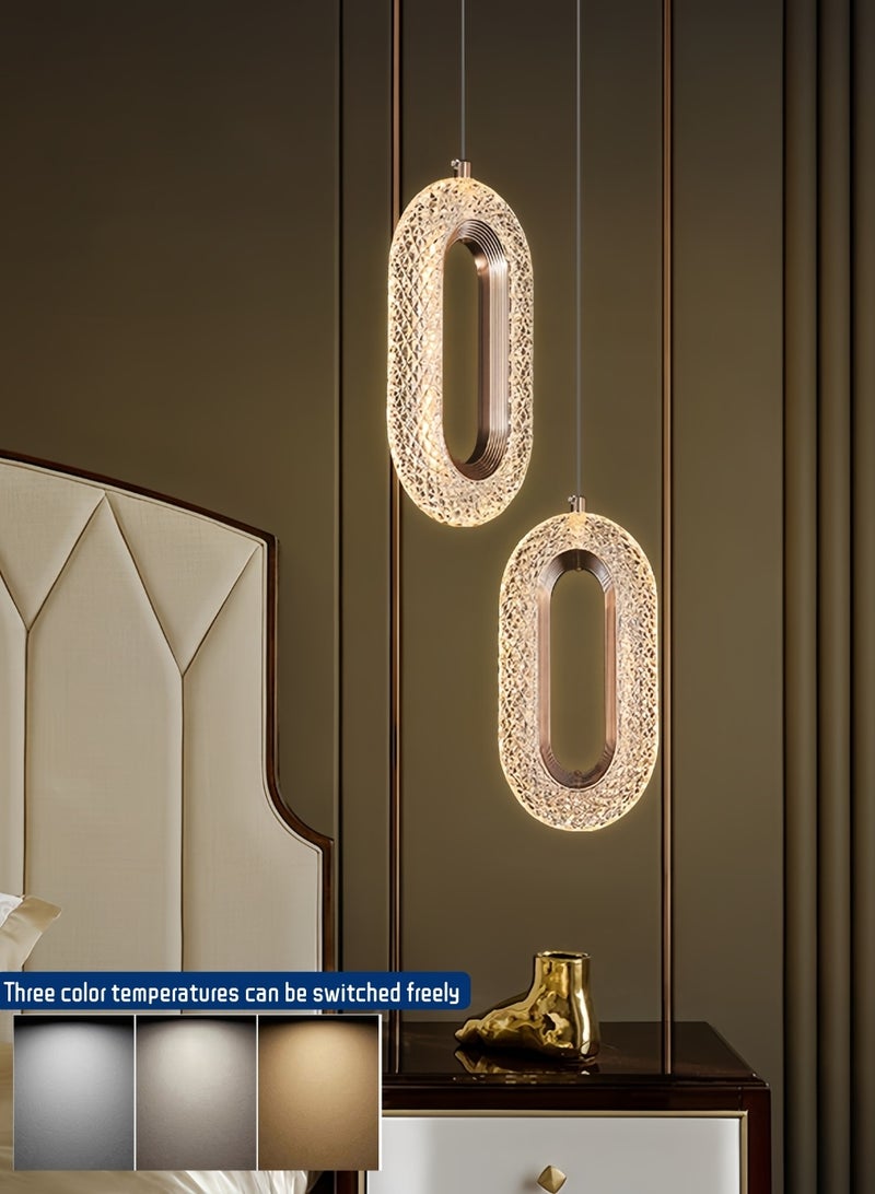 Auraluxi Modern ceiling chandeliers 7W gold Night Light Three color temperatures adjustable ceiling lighting Suitable for living room, bedroom, dining room and study - Image 3