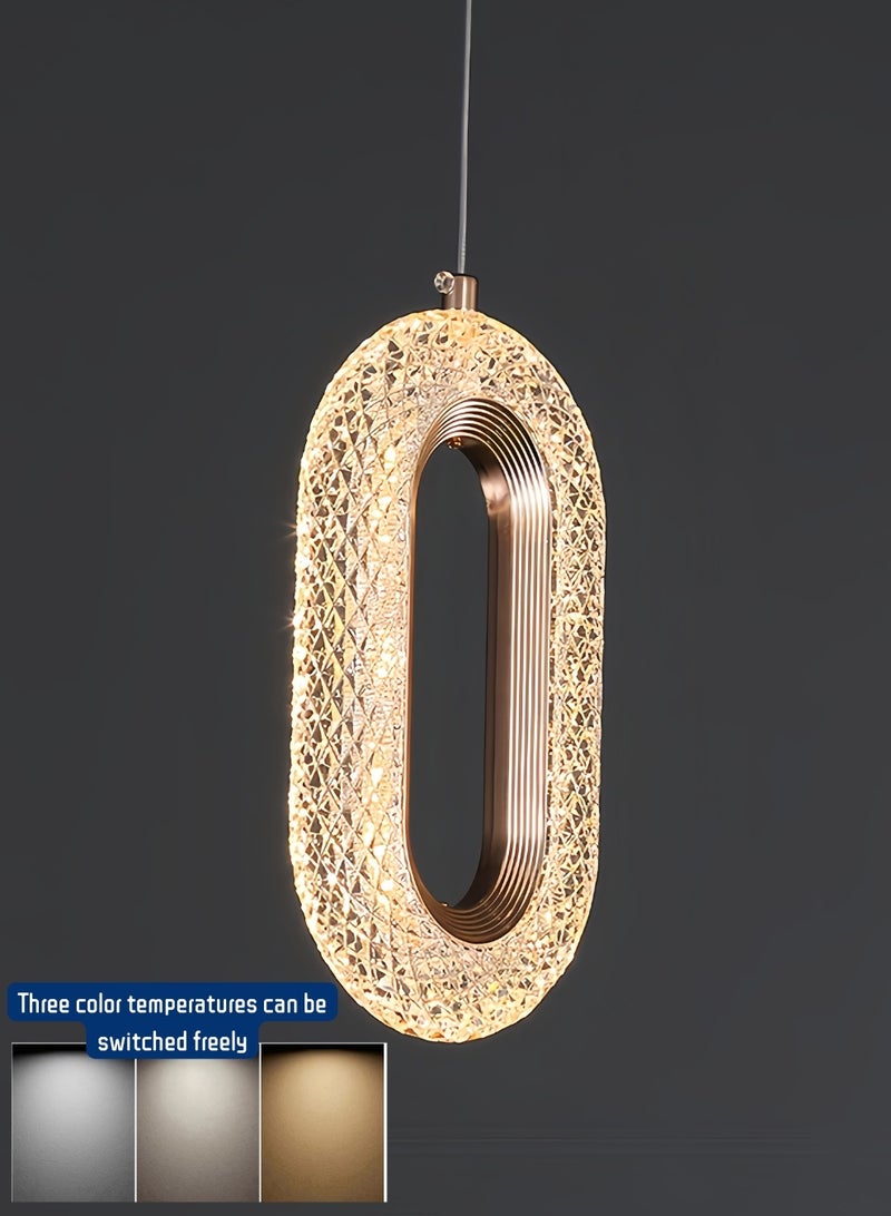 Auraluxi Modern ceiling chandeliers 7W gold Night Light Three color temperatures adjustable ceiling lighting Suitable for living room, bedroom, dining room and study - Image 4