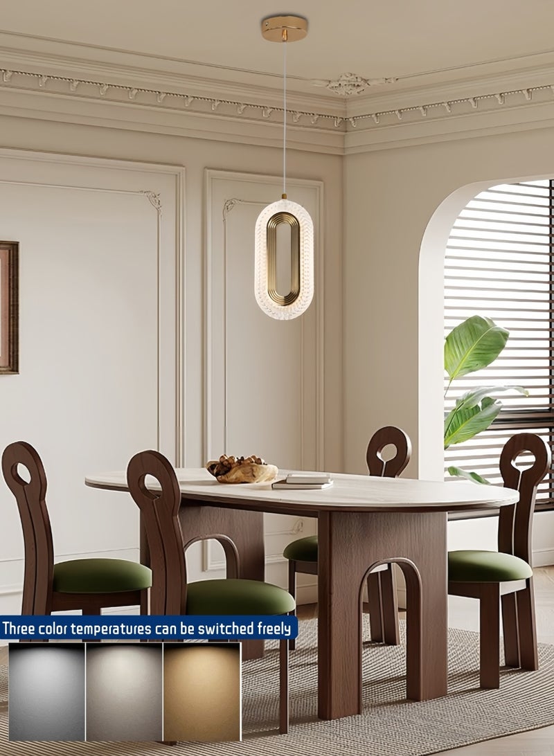 Auraluxi Modern ceiling chandeliers 7W gold Night Light Three color temperatures adjustable ceiling lighting Suitable for living room, bedroom, dining room and study - Image 1