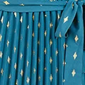 Yumi Pleated Wrap Dress