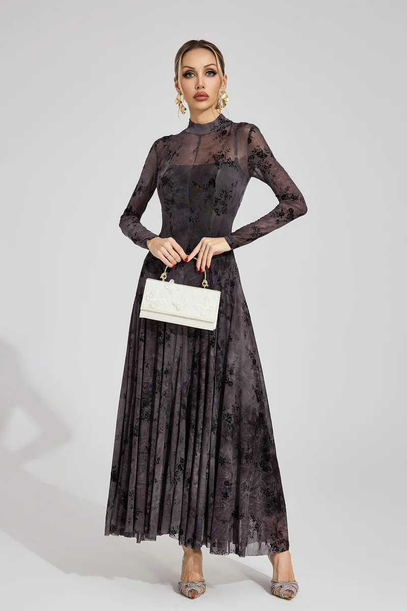 Catchall Black Bronwen Floral Maxi Dress for Women | Best Price UAE