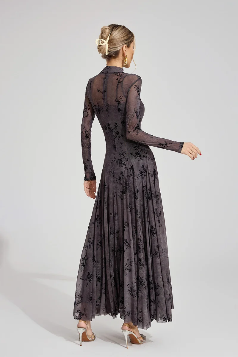 Catchall Black Bronwen Floral Maxi Dress for Women | Best Price UAE