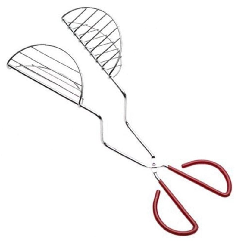 Froiny Stainless Steel Taco Maker Tongs, 12.6 Inch Long, Red, 1pc - Image 1