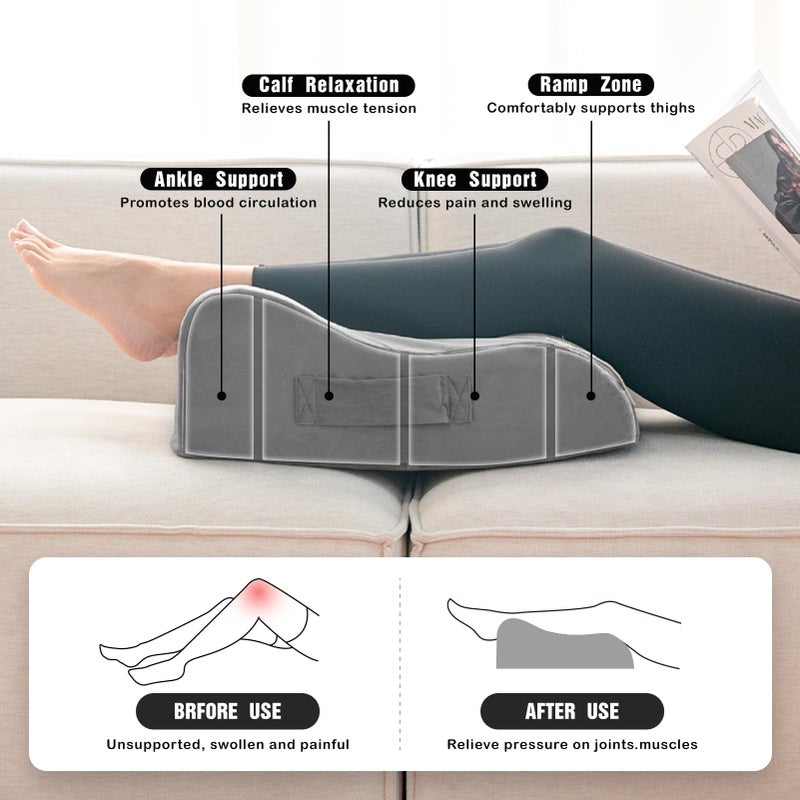 LightEase Memory Foam Leg, Knee, Ankle Foot Support and Elevation Pillow for Surgery Recovery - Image 3
