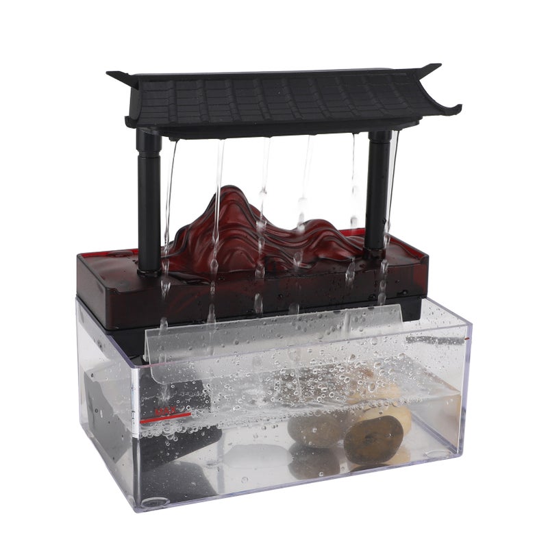 Tabletop Water Fountain USB LED Recurring Stream Plastic Indoor Fountain Decor for Living Room - Image 4