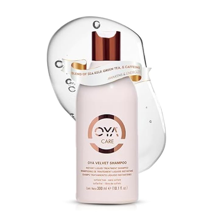 OYA Velvet Shampoo - Moisturizing Caffeinated Shampoo with Minerals and Antioxidants - Hydrating Daily Salon Formula to Nourish, Strengthen, and Revitalize Hair - 300 ml / 10.1 fl oz - Image 1