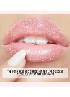 MEC Raspberry Lip Scrub 30g, Exfoliate & Brighten Lip Color, Sugar Crystals, long Lasting Moisturization  - Image 2