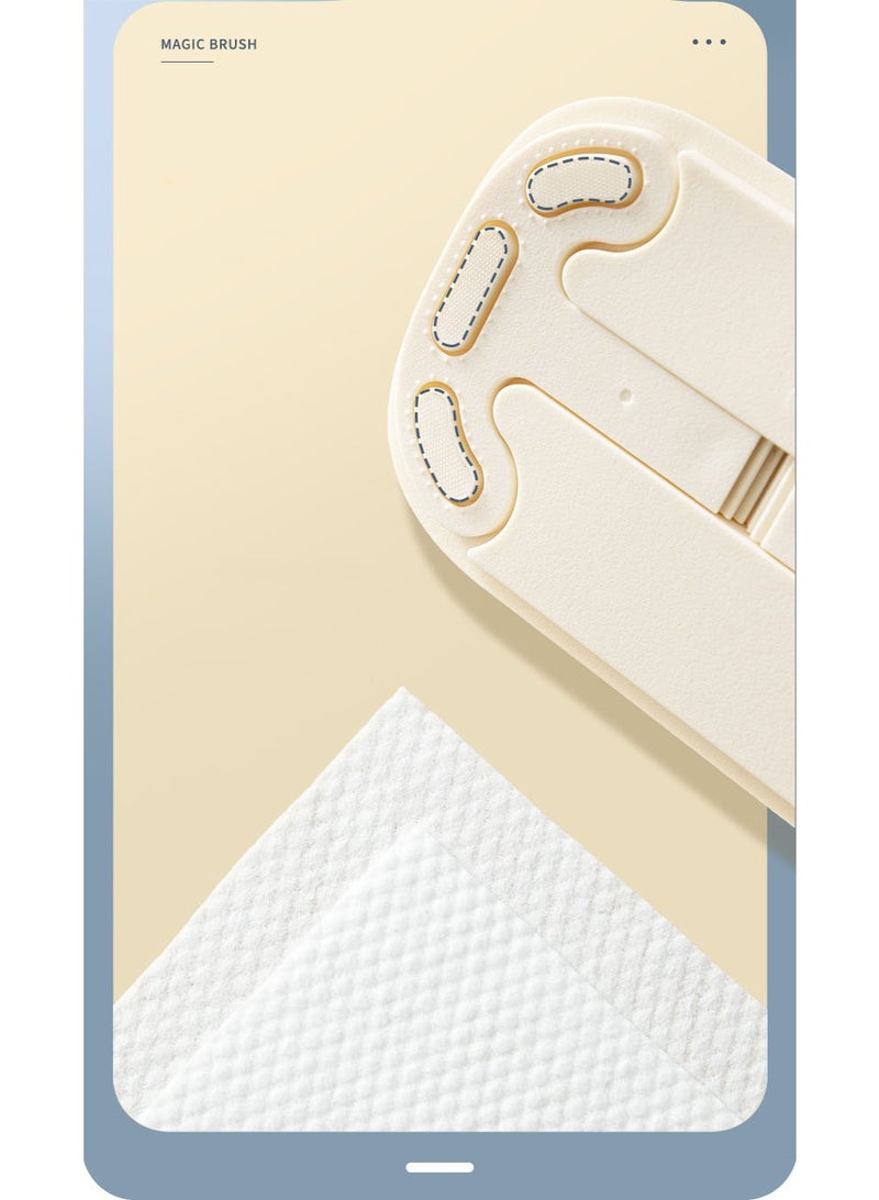 HOMESTAR 50PCS Replaceable Magic Wipe Replacement Core, Refillable, Dishwashing Sponge, Car Cleaner, Tea Stain Remover, Kitchen Magic Scrub Scouring Pad, ABS PC Material, Multi-purpose Cleaning, Suitable For Both Dry and Wet Use - Image 3