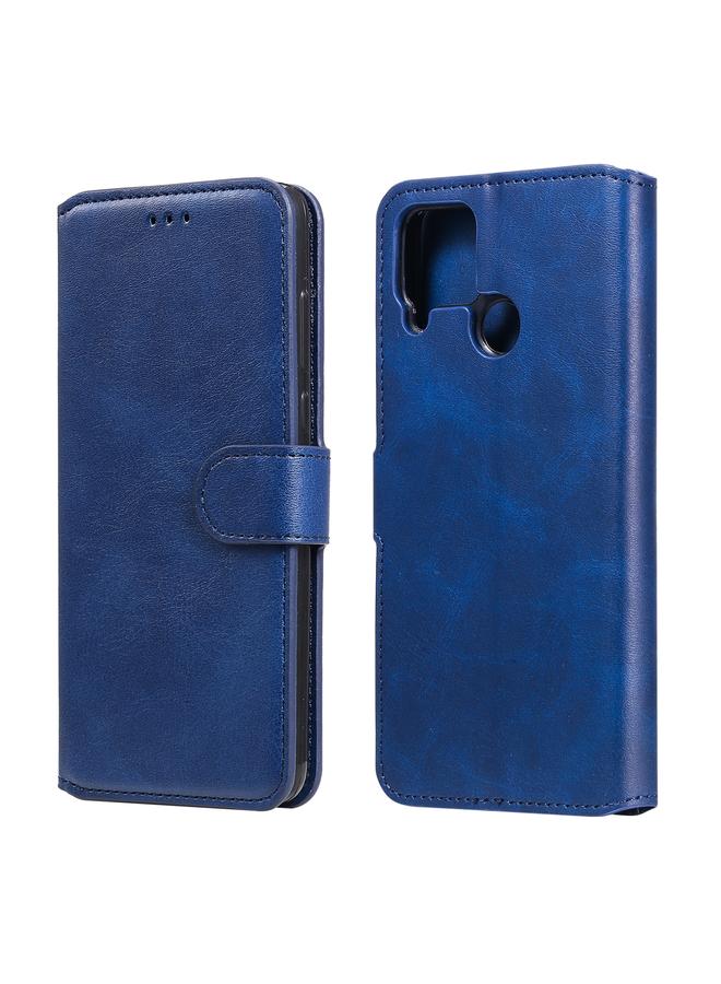 اس-توب جراب لهاتف OPPO Realme C15 / C12 جراب جلدي كلاسيكي من مادة البولي يوريثان الحراري وجلد البولي يوريثان الحراري، قابل للطي أفقيًا، مع حامل وفتحات للبطاقات ومحفظة - Image 1