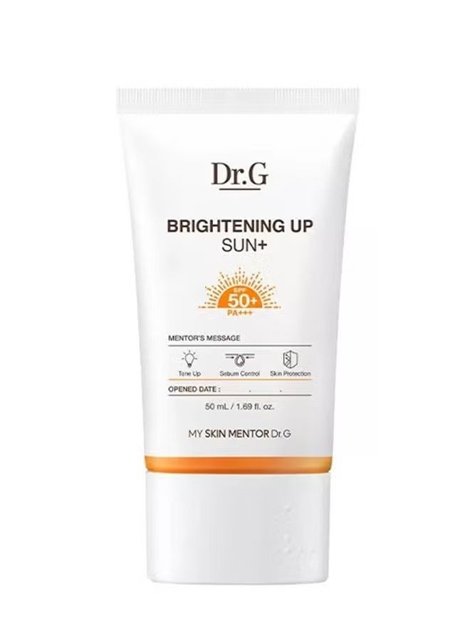 Dr. G Brightening Up Sun+ SPF50+ PA+++ 50ml, Skin Brightening and Light Tone Up Suncreen - Image 1