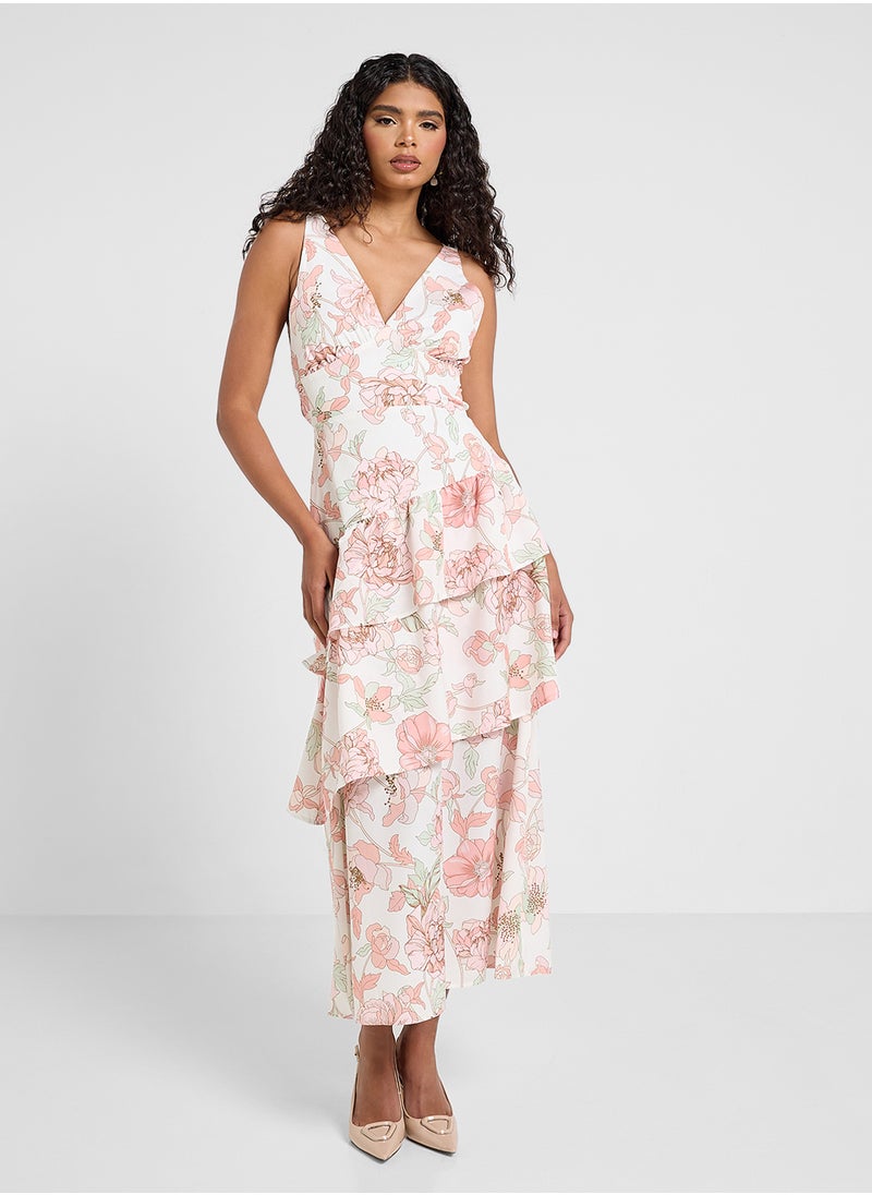 ELLA Floral Print Dress  - Image 1