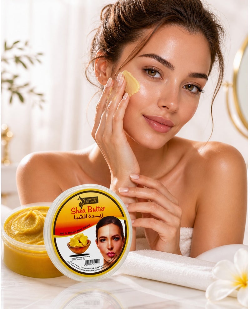 SILK SMOOTH Organic Shea Butter 250g – 100% African Shea Butter Moisturizer for Skin, Hair & Body Care – Deep Nourishing & Hydrating Cream - Image 4