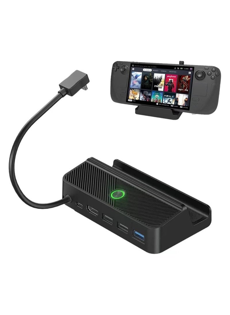 KASTWAVE Steam Deck Docking Station with HDMI 4K 60Hz, 3 USB 3.0, Gigabit Ethernet 100W USB C Hub Multiport Adapter for Switch, Steam Deck Accessories, Tablet, Monitor  - Image 1