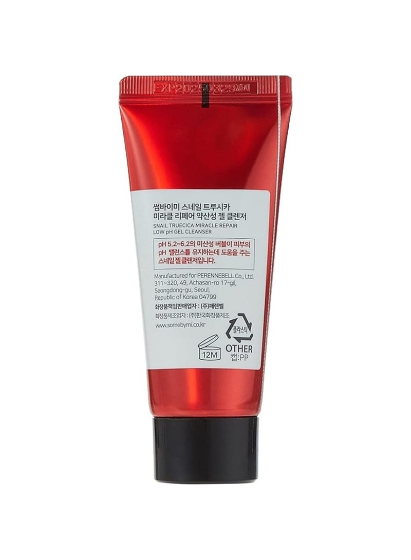 Some by Mi Snail Truecica Miracle Repair Starter Kit - Includes Toner 1.01Oz + Serum 0.33Oz + Gel Cleanser 1.01Oz + Cream 0.67Oz - For Daily Repair Travel Skin Care - Set Of 4 Gift Set 100ml - Image 4