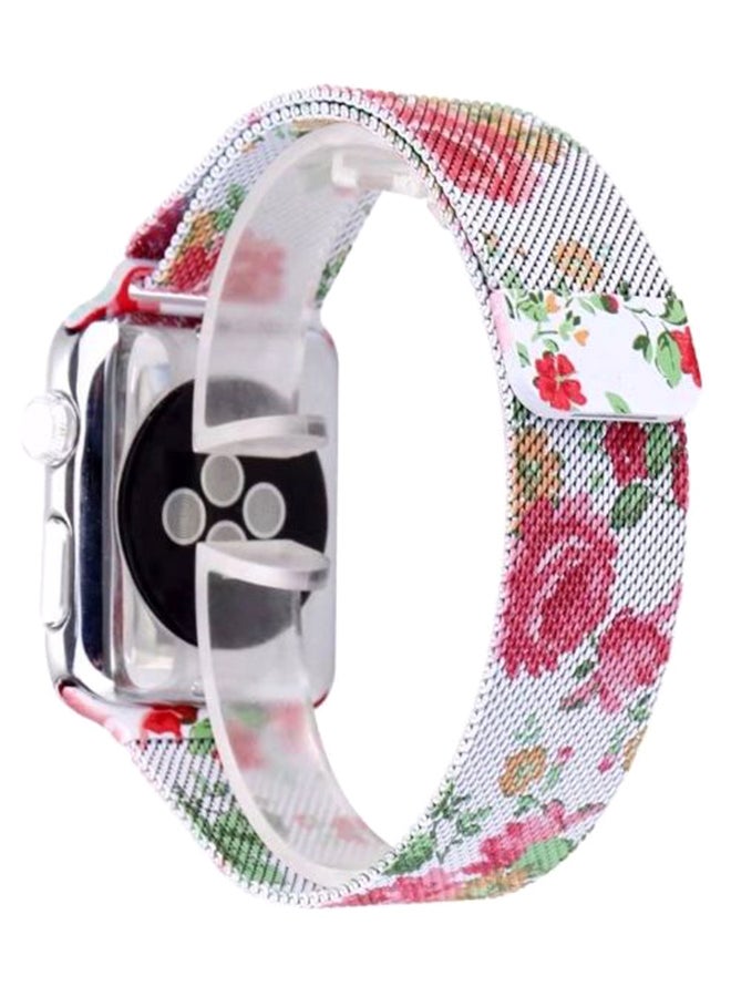 اليشمك سوار بديل لساعة يد أبل آي ووتش سلسلة 5/4/3/2/1 قياس 42-44 مم بيوني باتر - Image 1