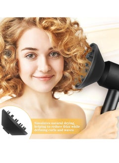 DOSCHER HairDryer Attachment Diffuser for Curly/Wavy/Thick Hair – Volumizing Blow Dry Tool with Frizz Control & Fast Drying, Heat-Safe Design for Natural Textures (Black)  - Image 5