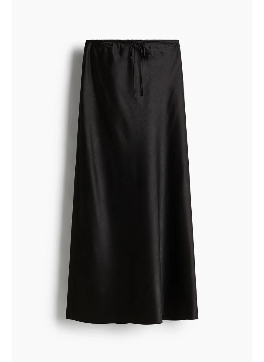 اتش اند ام Satin Drawstring Skirt