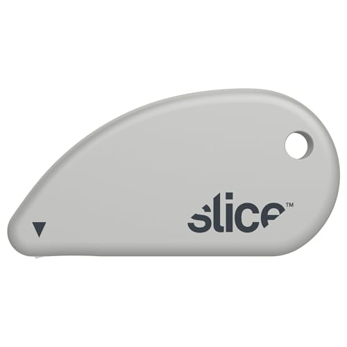 Slice Micro Safety Cutter | Safe Ceramic Box Cutter Lasting 11x Longer than Metal | Keychain Box Opener | 1 Pack | Earth White - Image 1