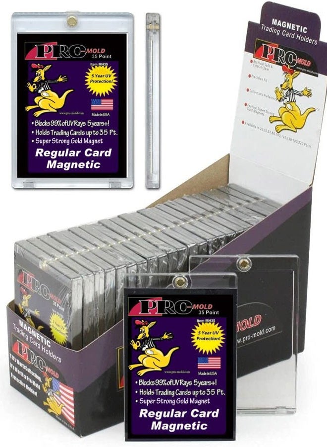 Pro-Mold BCW Box(25) Pro-Mold 35pt. Magnetic One Touch Card Holders UV Safe #MH35 - Image 2
