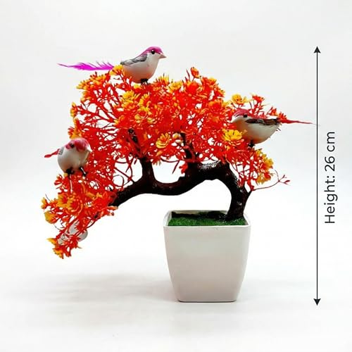 Dekorly Artificial Bonsai Plants with Pot, Bedroom Living Room Decor, Home Office, Tabletop Top Working Desk, Festival Decor Houseawarming (Design-A) - Image 3